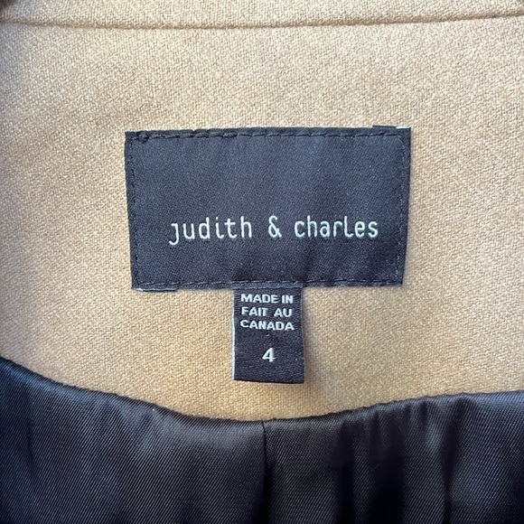 JUDITH & CHARLES two-tone cashmere wool blazer, size 4 - Picture 3 of 13